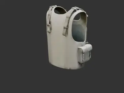 Bulletproof Military Vest Low-poly 3D model