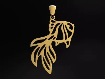 Fish Pendant 3D print model