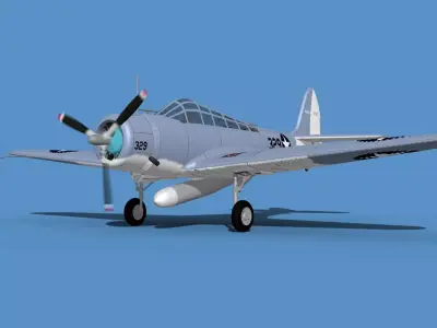 Douglas TBD-1 Devestator V09 3D model