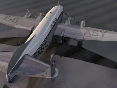 Breguet 763 Deux-Ponts 3D model