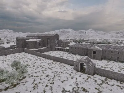 Historical church-Ancient church-Temple 3D model