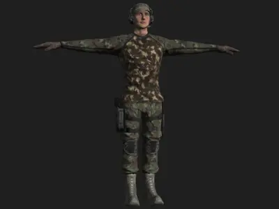 Commandos Pack 9 Military Commando Characters 3D model