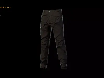 Revolution Race Basic Pants Low-poly 3D model