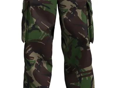 British Trouser DPM Combat Lightweight CS95 - Marvelous Designer 3D model