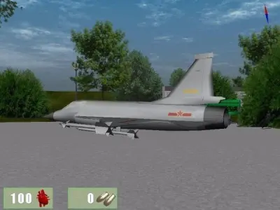 Chengdu JF-17 plane Low-poly 3D model