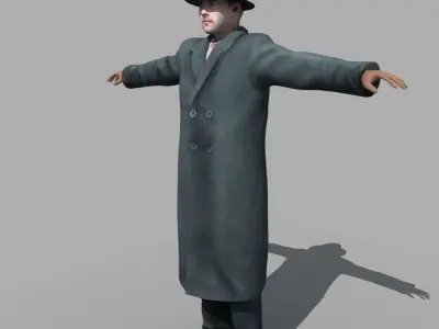 European Man 01 3D model