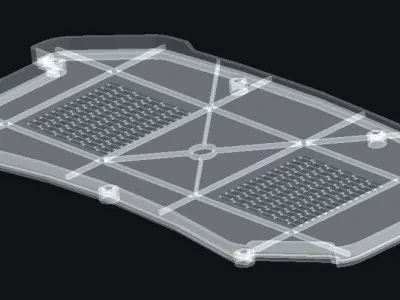 Bottom Cover of Agriculture Sprayer Pump Free 3D model