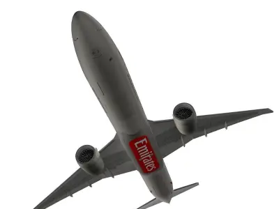 Boeing 777-300ER Emirates 3D model