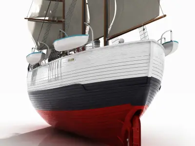 FRAM Historical Ship 3D model