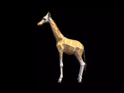 3d Model Giraffes Are The Tallest Land Animals 3D model