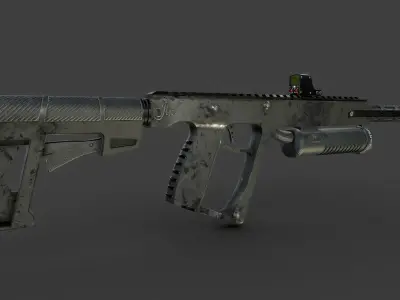 Custom Assault Rifle Low-poly 3D model purchase