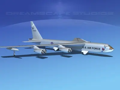 Boeing B-52C Stratofortress 3D model