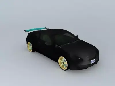 RHD Hyundai Genesis Coupe - Vocaloid Itasha Tuner Free 3D model