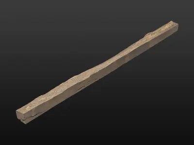 Wood Beam 02 3D model