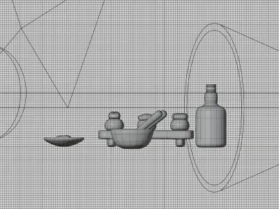 Sushi Sets in Cyber world 3D model