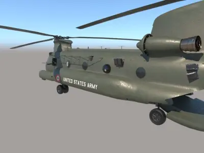 Chinook Helicopter 3D model