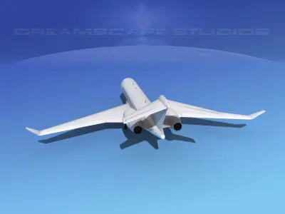 Global Express 8000 Unmarked 3D model