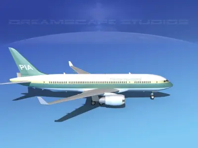 Boeing 787-8 Pakistan Intl 3D model