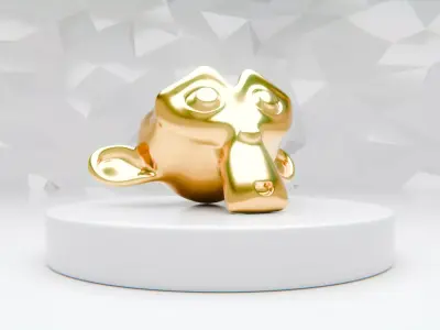 Modular Commercial Environment V2 - Scene for Blender Low-poly 3D model