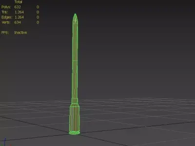 45x40mm Ammo Low-poly 3D model