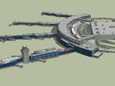 LaGuardia International Airport 3D model