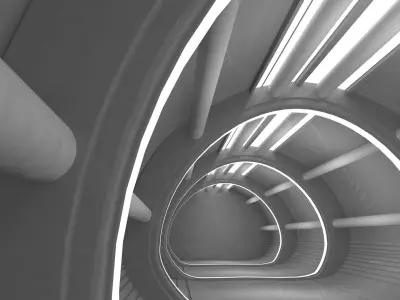 Sci Fi Corridor Free low-poly 3D model