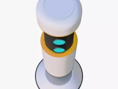 SciFi Security Pillar M1 3D model