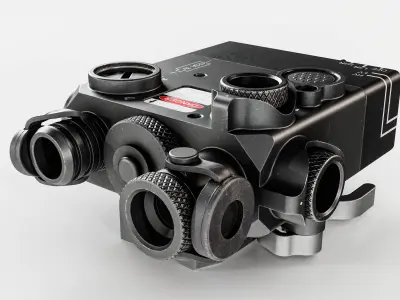 Steiner DBAL-I2 Green or Red visible and IR laser aiming device Low-poly 3D model