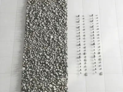 Pebble color road part two 3D model