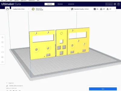 A380 Mcp fcu autopilot backlight compatible panel resin and fdm 3D print model