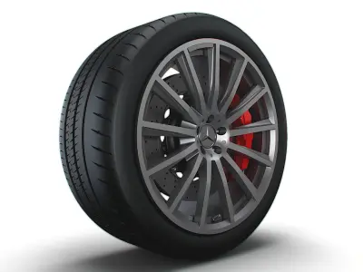 Mercedes GLE 130 wheel 3D model