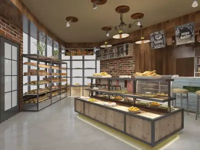 Bakery Shop Design 3D model