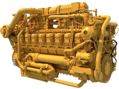Marine Propulsion Engine 3D model