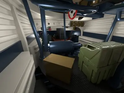 Panzer Tiger Tank Late 1944 v1 with interior 3D model