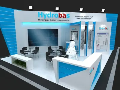 Exhibition Stand - ST0071 3D model