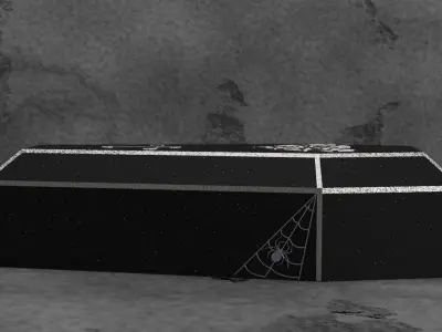 Stylish Vampire Coffin Free 3D model