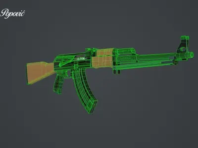 Zastava M72 3D model