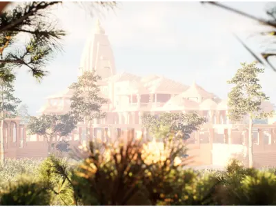 The Ram Mandir Ayodhya A Revered 3D Journey in Unreal Engine 5 3D model