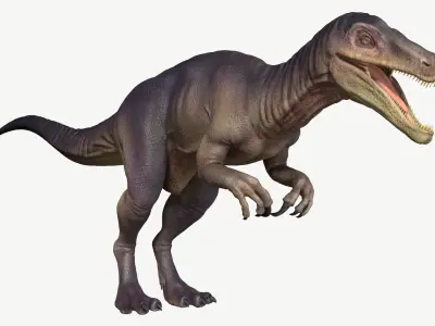 Baryonyx dinosaur Low-poly 3D model