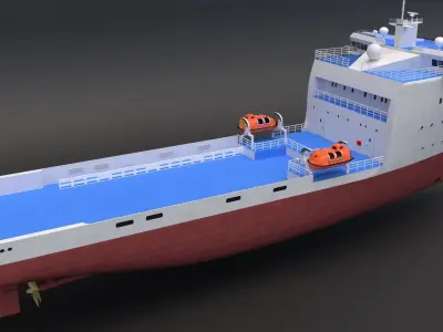 Platform Supply Vessel 3D model
