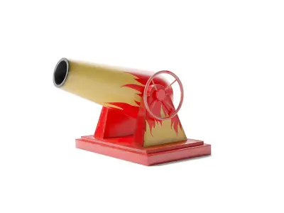 Circus cannon 3D model