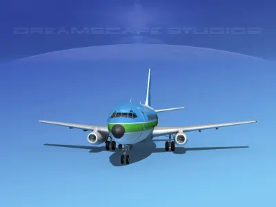 Boeing 737-100 Air Florida 3D model