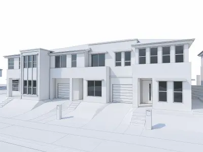 Townhouse 06 Low-poly 3D model