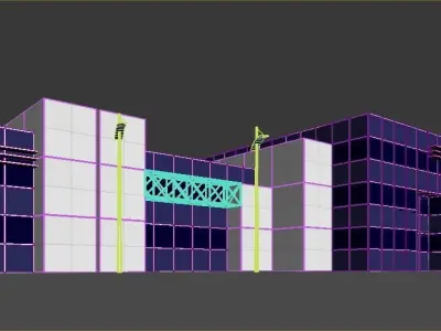 Office Building Low-poly 3D model