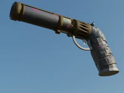 arcane jinx gun 3D model