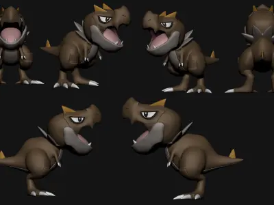 Pokemon - Tyrunt 3D print model