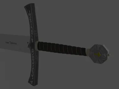 Medieval sword Free 3D model