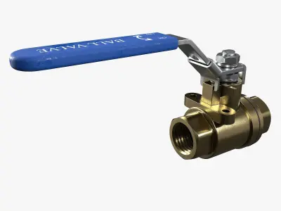 Ball valve 3D model