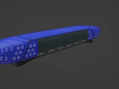 DBS 4000 Lightbar Low-poly 3D model