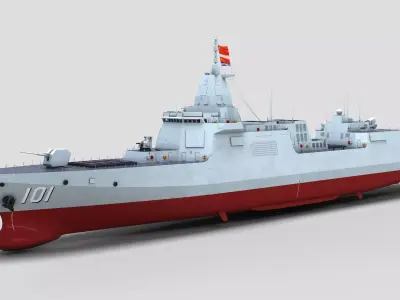 Chinese Navy Type 055 Destroyer 3D model